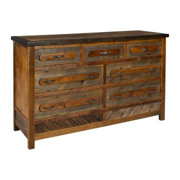 Jackson Hole Barnwood 7 Drawer Dresser