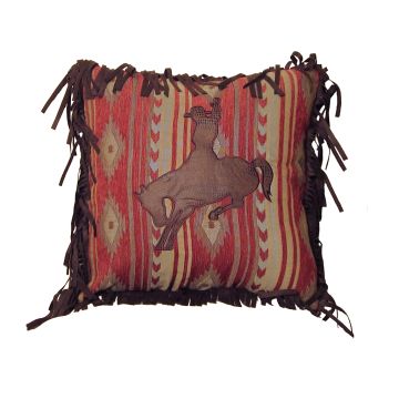 Flying Horse Bronco Pillow