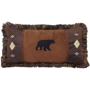 Rustic Diamond Bear Pillow