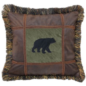 Bear Pine Accent Pillow