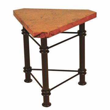 Jessica Hammered Copper End Table - Triangle