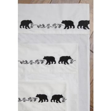 Embroidered Bear Sheet Set