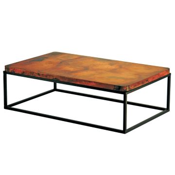 Julia Hammered Copper Coffee Table - 58" x 36"