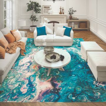 Kikiamo Series IV Rug - Lagoon
