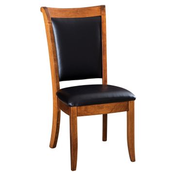 Kimberly Modern Upholstered Dining Side Chair - Vintage Antique Finish