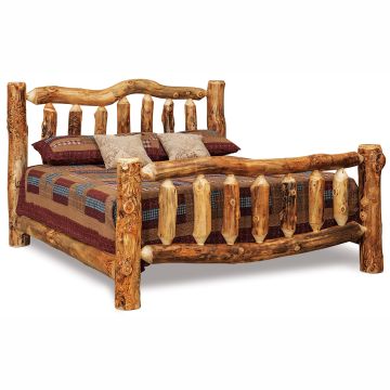 King Sized Aspen Highlands bed W/ Standard Footboard