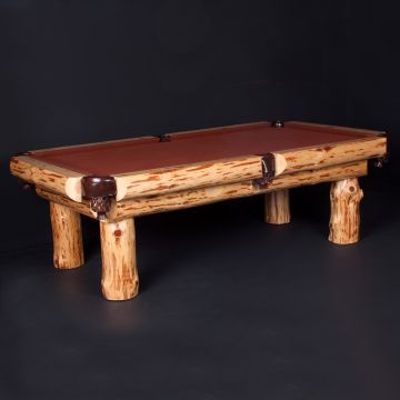 Klondike Log Pool Table