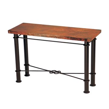 Knotted Hammered Copper Sofa Table