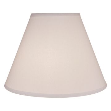 Rustic Linda White Linen Lampshades