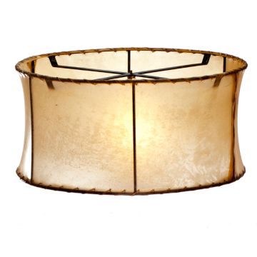Rawhide 22" Cylindrical Lampshade--Natural