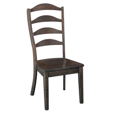 Laredo Crossing Single Bend Dining Side Chair - Flint Finish