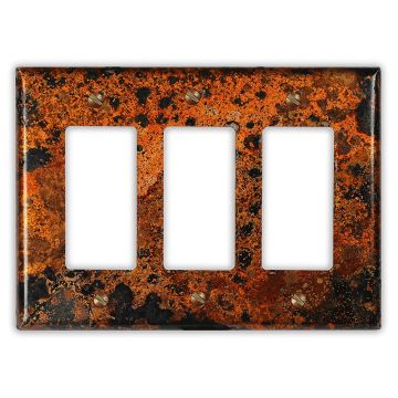 Leopard 3 Rocker/GFI Copper Switch Plate