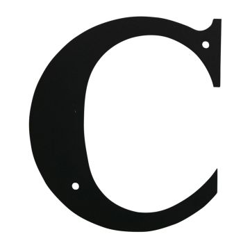 Wrought Iron House Letter C