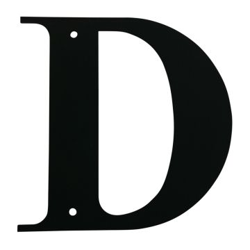 Wrought Iron House Letter D