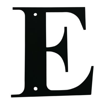 Wrought Iron House Letter E