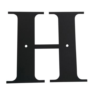 Wrought Iron House Letter H
