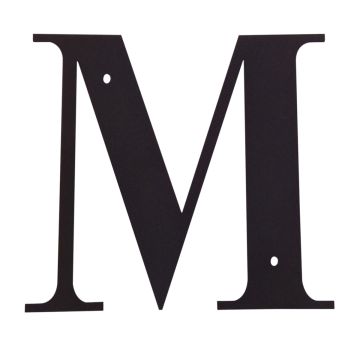 Wrought Iron House Letter M