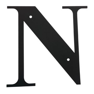 Wrought Iron House Letter N