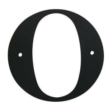 Wrought Iron House Letter O