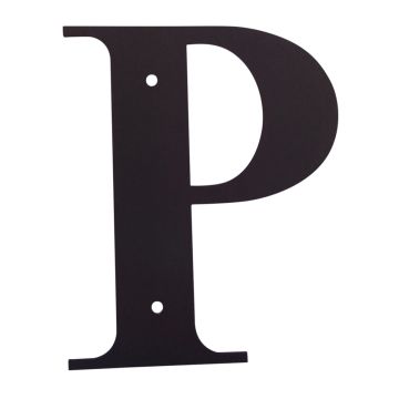 Wrought Iron House Letter P
