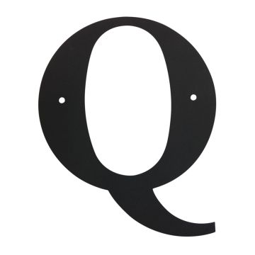 Wrought Iron House Letter Q