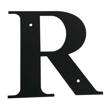 Wrought Iron House Letter R