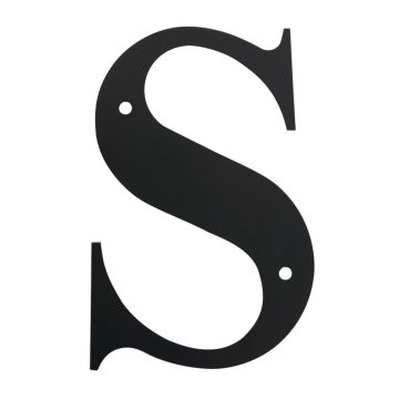 Wrought Iron House Letter S