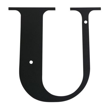 Wrought Iron House Letter U