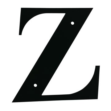 Wrought Iron House Letter Z