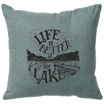 Life Is Better Image Decor Pillow - Ocean Linen