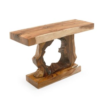 Live Edge Asian Walnut Slab Sofa Table