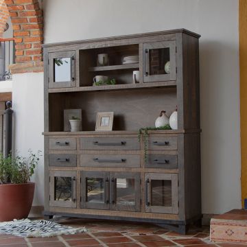 Loft Brown Deluxe Urban Barnwood Hutch