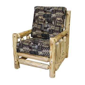 Hidden Lake Cedar Lounge Chair, Shown in Clear