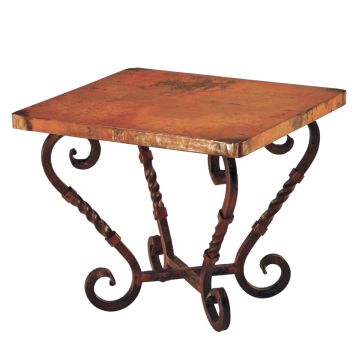Margarita Hammered Copper End Table