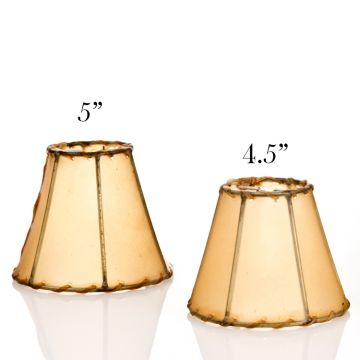 Rustic Rawhide Mini Chandelier Lampshades