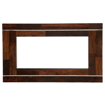 Urban Rustic Reclaimed Wood & Steel Mirror