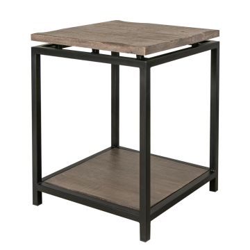 Modern Blacksmith Barnwood End Table