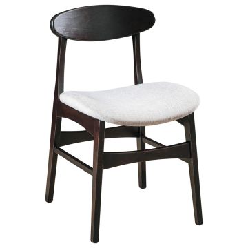Modern Marque Single Bend Dining Chair - Onyx Finish