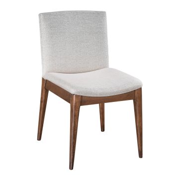 Modern Tampa Upholstered Dining Chair - Tavern Finish - Seed Fabric Upholstery