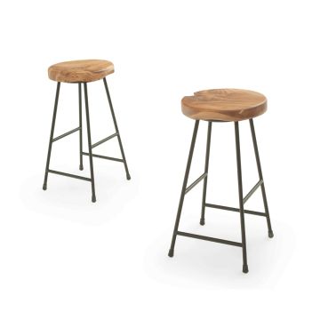 Modern Teak Bar Stool