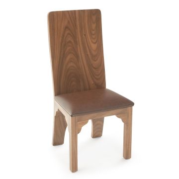 Contemporary Solid Wood Upholstered Dining Chair
