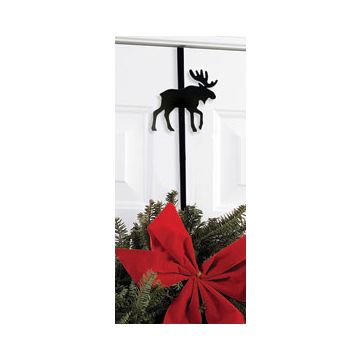 Wrought Iron Moose Wreath Hanger