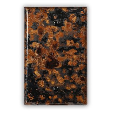 Mottled 1 Blank Copper Switch Plate