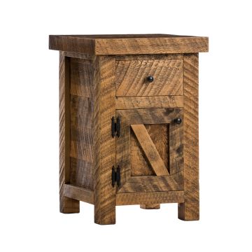 Mountain Mill Enclosed Nightstand--Left hinge