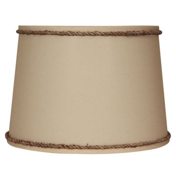Rustic Natural Lenore Weathered Rope Linen Lampshades