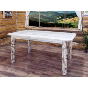 Montana 4 Post Log Dining Table