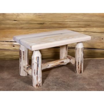 Montana Pine Log Foot Stool