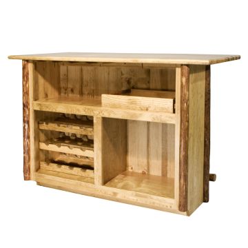 Glacier Country Deluxe Bar with Foot Rail Back