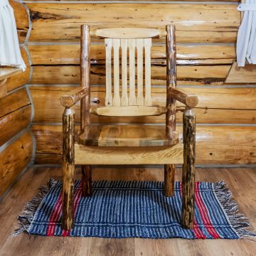Glacier Country Log Arm Chair
