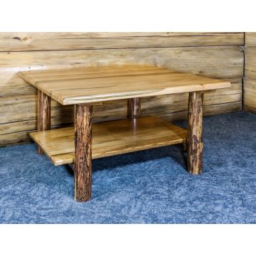 Glacier Country Log Cocktail Table